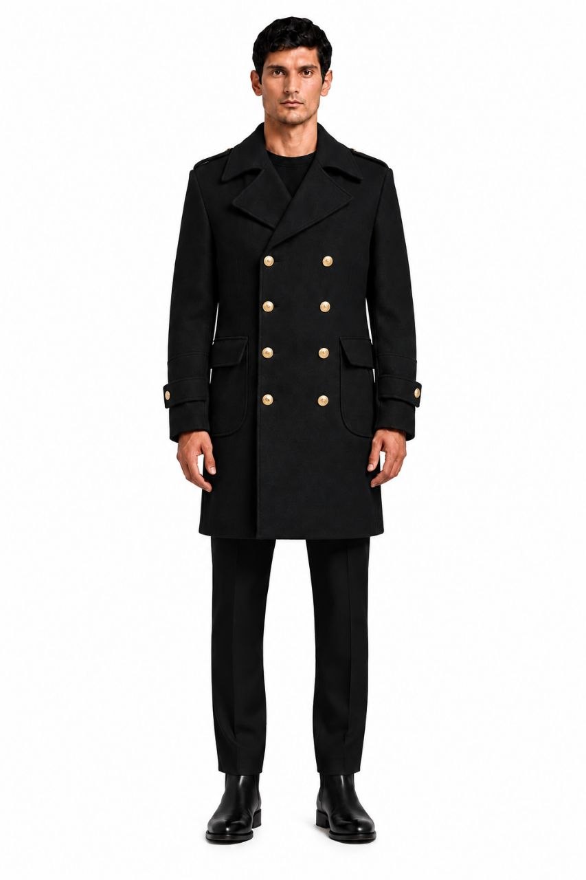 Cappotto con Bottoni Oro TITAN — PRE-ORDER — PZ006 TITAN