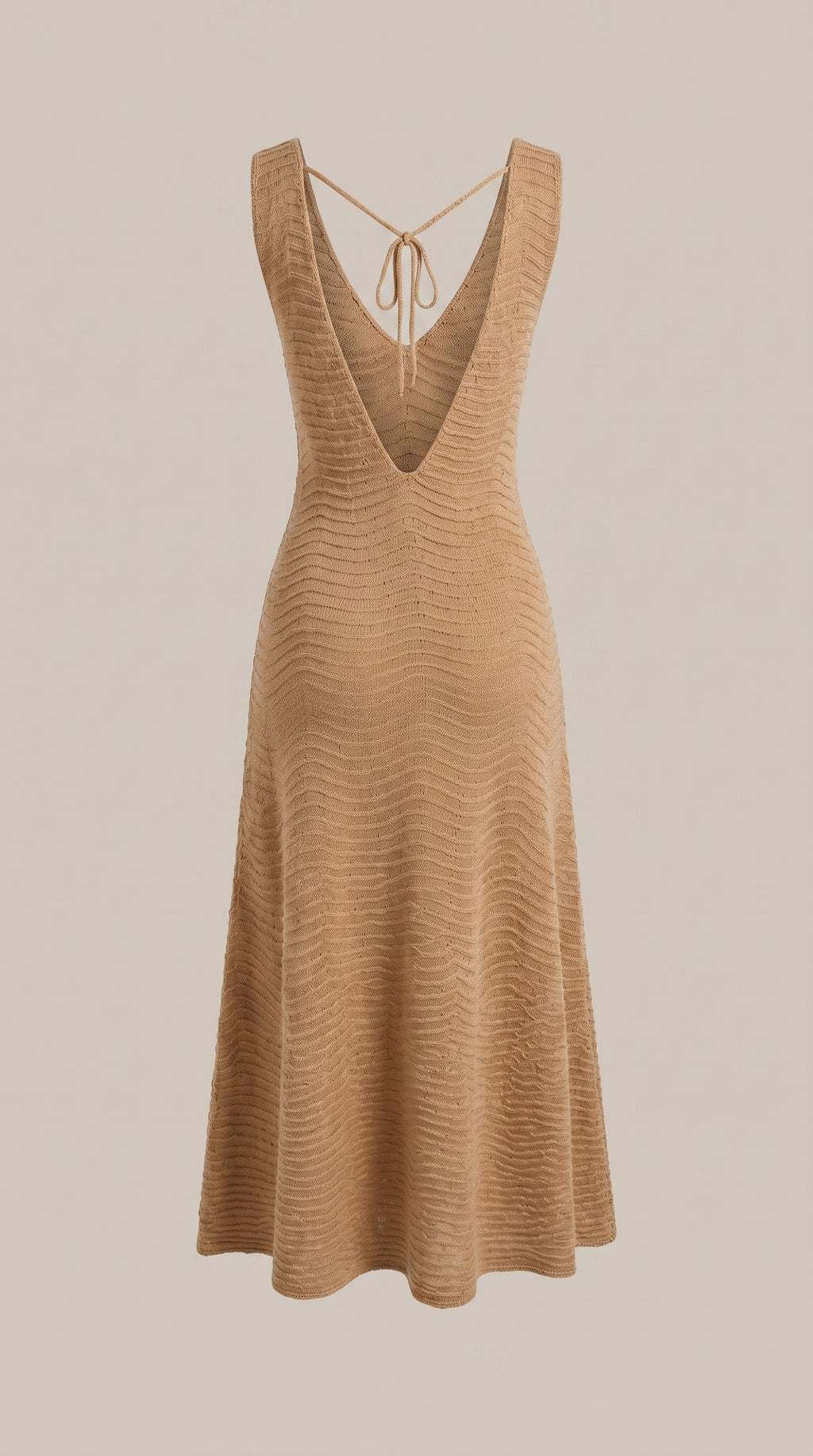 Abito Lungo Smanicato Onde Cashmere & Lamé — PRE-ORDER – styled detail view – Philip Zepter