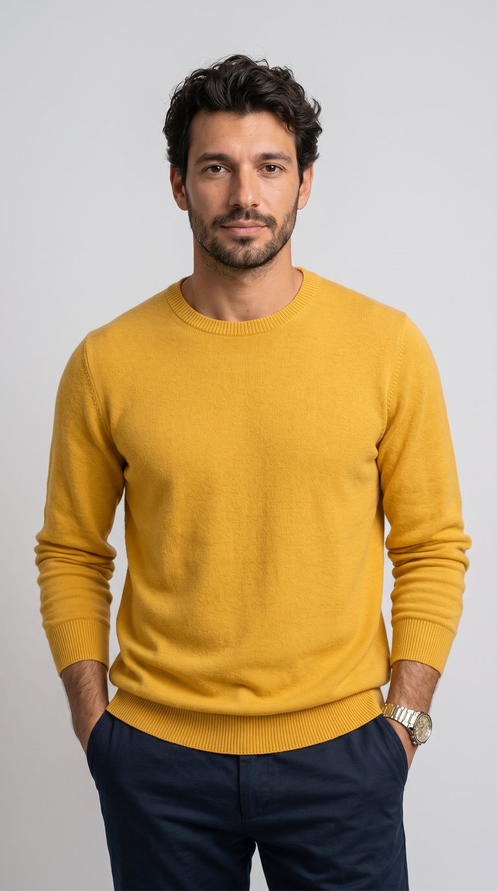 Wool and Cashmere Crew Neck — PRE-ORDER — PZ021 ERACLE